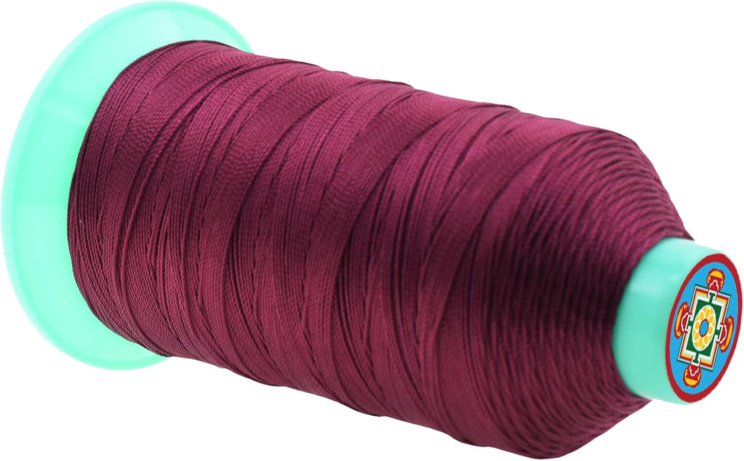 Mandala Crafts Bonded Nylon Thread Burgundy Heavy Duty Sewing Threads - 800 YDs Size 277 840D T270 Tex 270 Thread for Leather Jeans Weaving Outdoor Marine Upholstery Threads