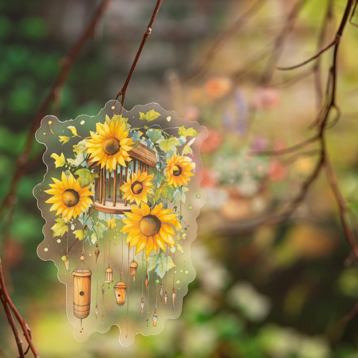 90Pcs Manor Fence PET Stickers, Vintage Garden and Floral Stickers for Scrapbooking, Journaling, DIY Crafts, with Organizer for Easy Storage