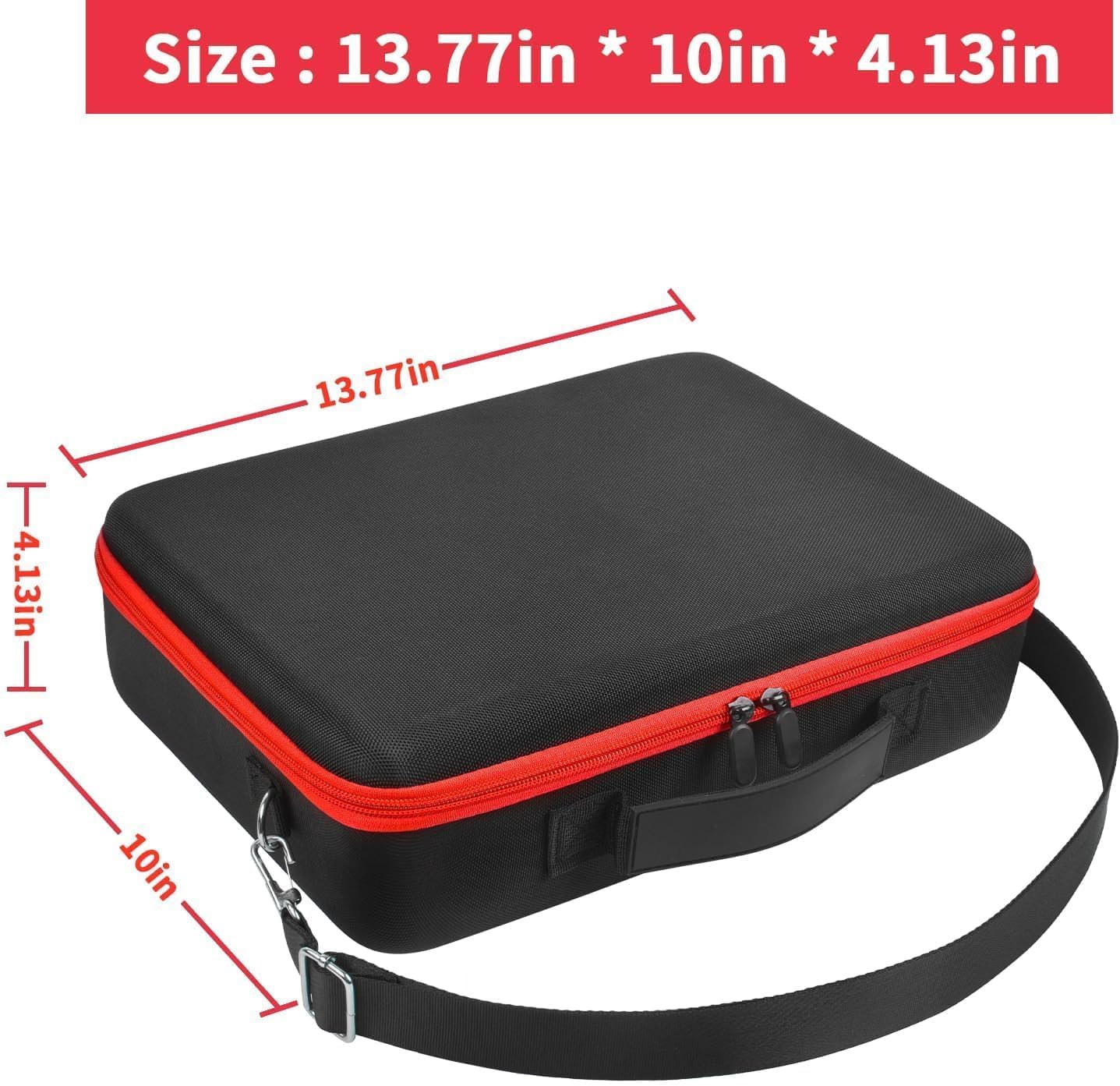 ALLPRIMO Trading Card Case Storage Box for 2700+ Cards. Deck Boxes Travel Organizer Holder Compatible with TCG/for Topps Baseball Sports/for C.A.H/for UNO/for MTG/for Yu-Gi-Oh Games -Red Zipper