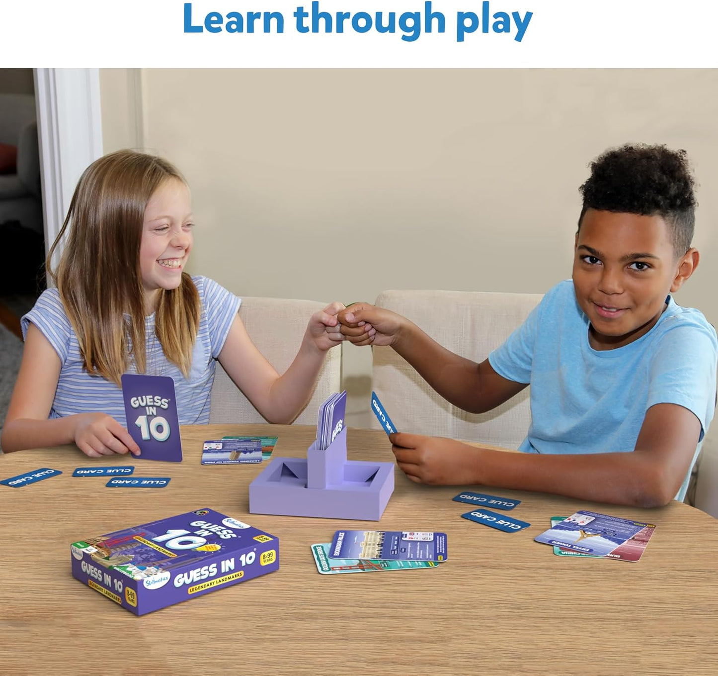 Skillmatics Guess in 10 Legendary Landmarks, Educational Travel Toys for Boys, Girls, and Kids Who Love Card Games, Board Games, Geography and History, Trivia, Gifts for Ages 8, 9, 10 and Up