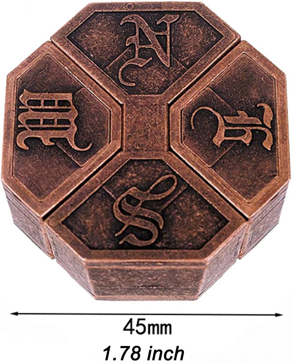 2Pcs Brain Teaser Puzzles for Games, Educational Toys, Mind and Metal 3D Puzzles, Unlock Interlock IQ Box