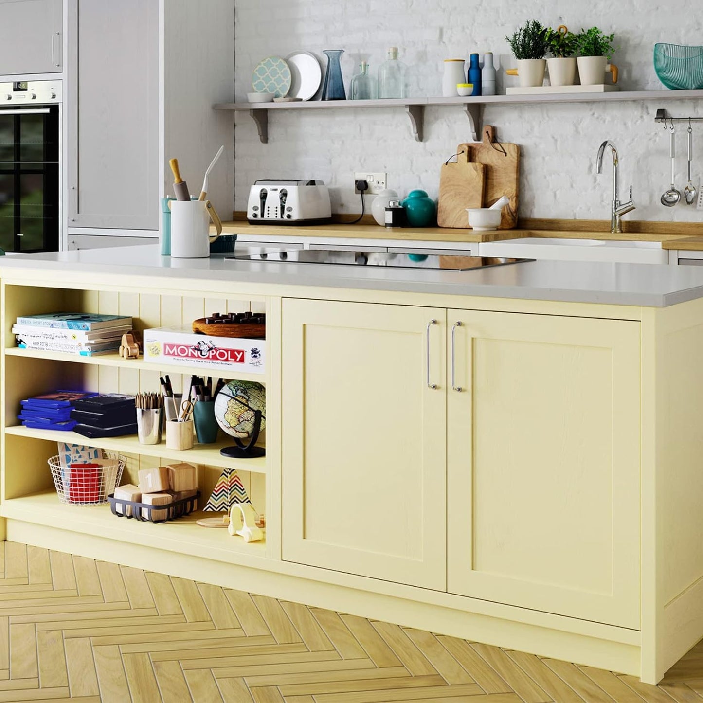 DWIL Matte Finish Furniture Paint - 5 Oz Wood Paint for Cabinets, Doors, Tables, and Dressers Refinishing - Water-Based, Non-Toxic & Odorless, Easy to Apply(Lemon Ice Cream Yellow)-Trial Pack