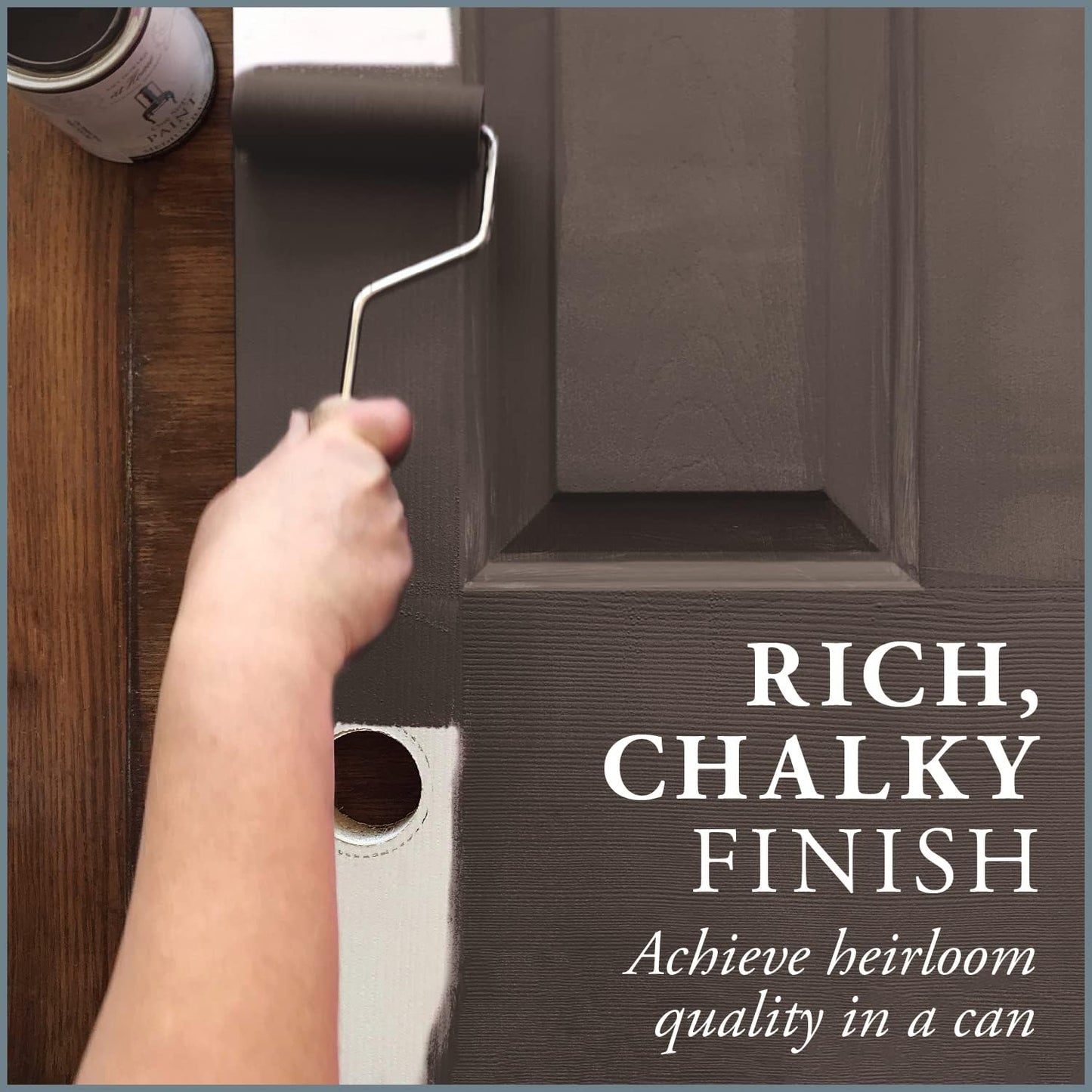 AMY HOWARD AT HOME Chalk-Based One Step Paint for Furniture, Cabinetry, Decor, Finish, and More | No Stripping, Sanding, or Priming | Dark Base | 16 Ounce | Windsor