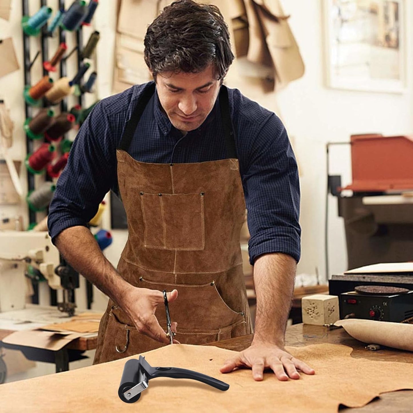 6 Pcs Rubber Roller, 4.7 Inches Black Rubber Brayer Roller for Printmaking, Professional Brayer Rollers for Crafting, Printmaking, Ink, Gluing and Stamping Tools, Handle Comfortable