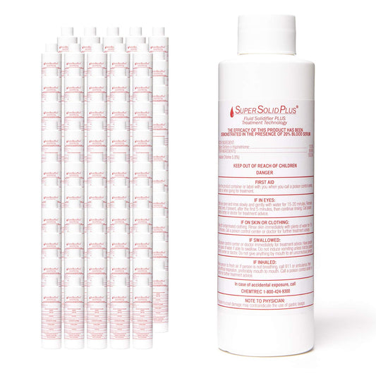 DiSorb Suction Canister Sterilizer Absorbent Powder - Absorbs Bodily Fluids & Blood - For Hospitals, Health Care Facilities, Veterinary Clinics - EPA Approved Solidifier - 1200cc -100 Bottles Per Case