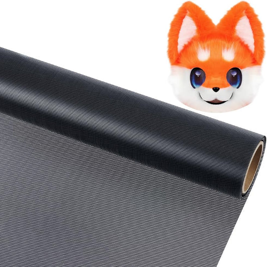Fursuit Eye Mesh 78.74x15.74inch Black Waterproof PVC Plastic Mesh 0.45mm Thick Printable Fabric Meshs for Furry Cosplay, Props, Fursuits, Craft Making Home Decor Hole: 0.8mm