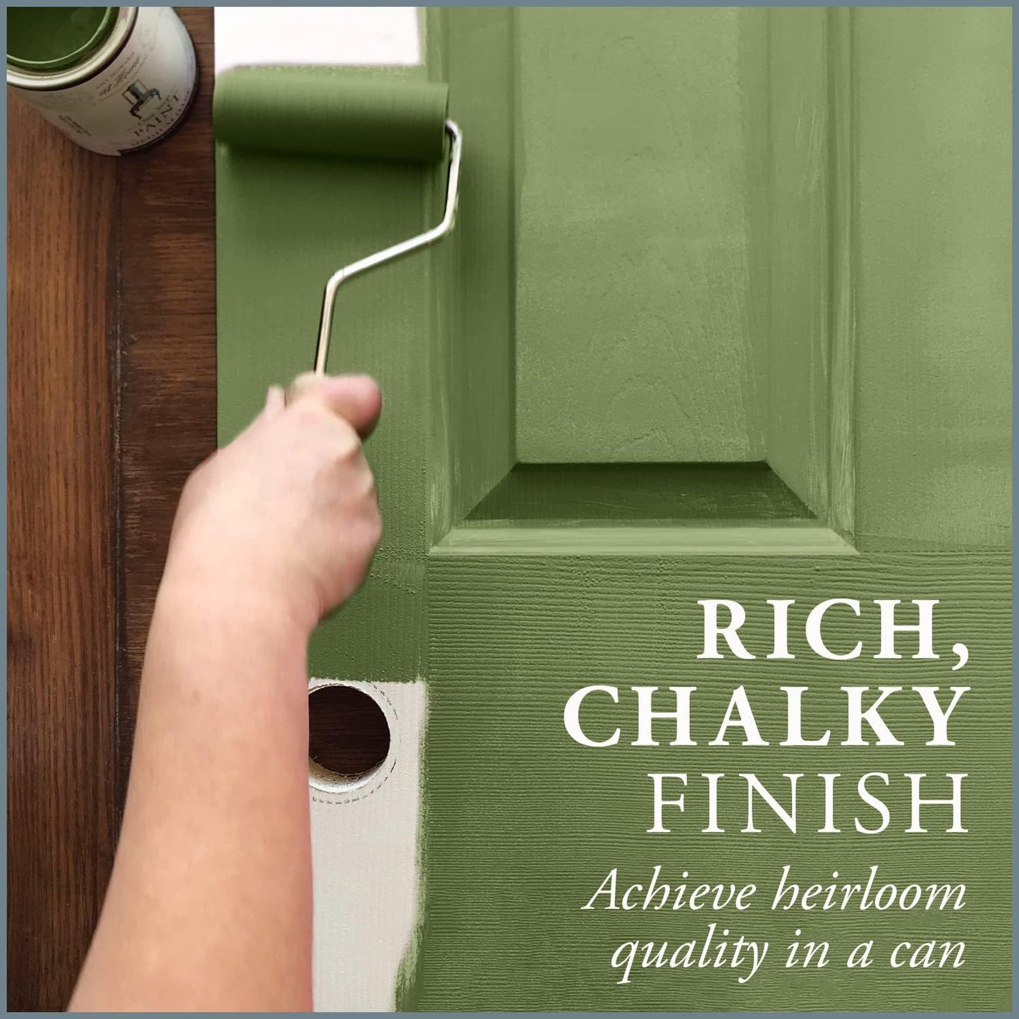 AMY HOWARD AT HOME Chalk-Based One Step Paint for Furniture, Cabinetry, Decor, Finish, and More | No Stripping, Sanding, or Priming | Medium Base | 16 Ounce | Dunavant Green
