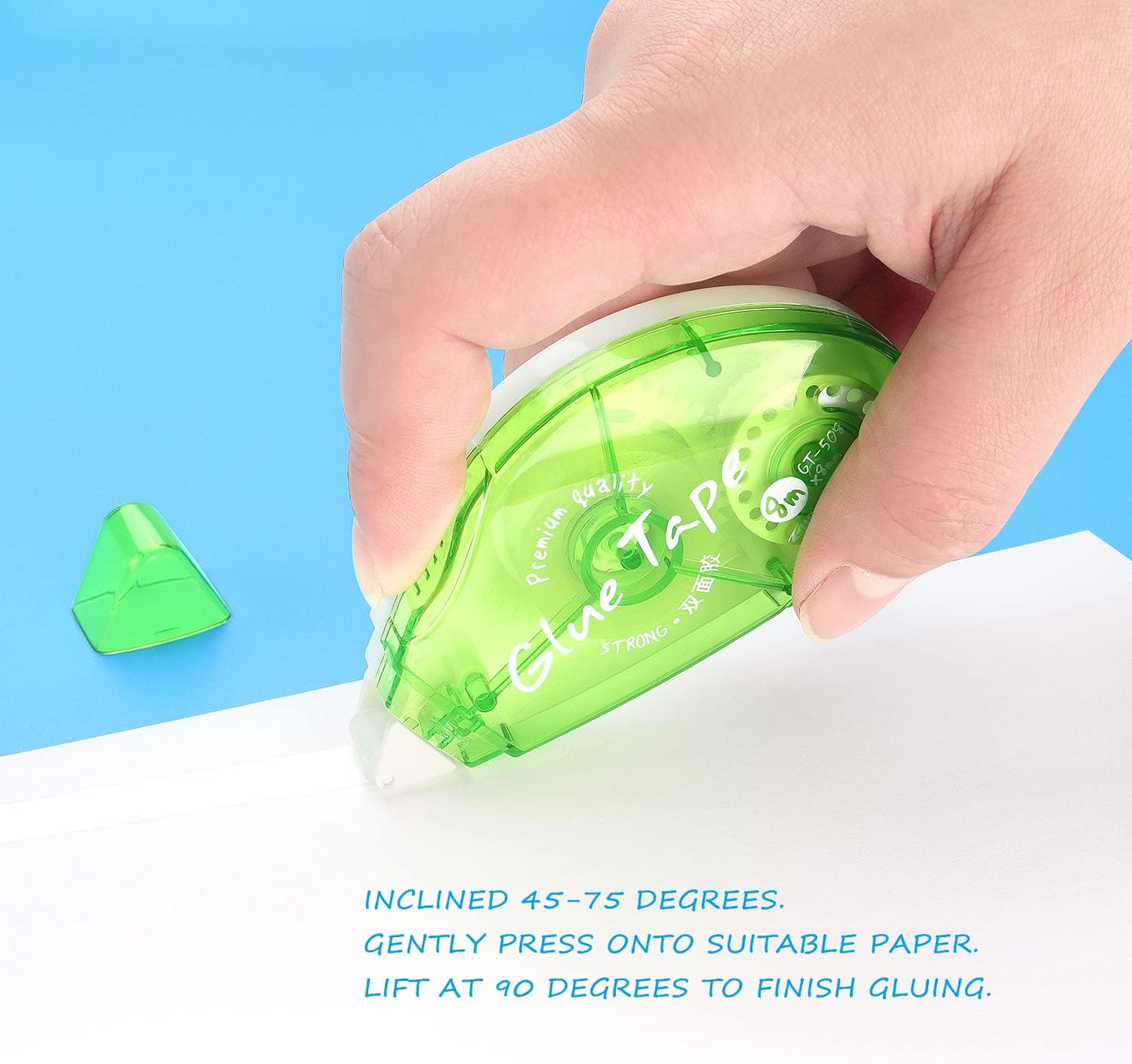 Tamaki 3 Pack Double Sided Tape Roller, Scrapbooking Tape, Adhesive Tape Dispenser Runner for Crafts and Arts Projects, Photo Tape