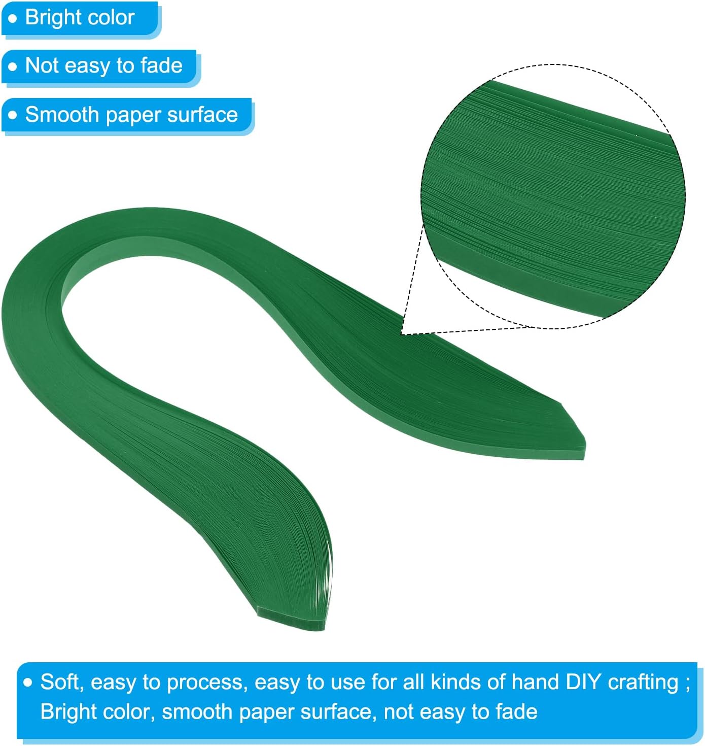 PATIKIL Quilling Strips Paper 600pcs 5mm 39cm Origami Paper Quilling Kits for Art DIY Hand Craft Christmas, Dark Green