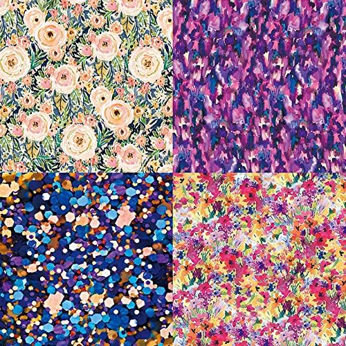 DESEACO 6x6 Floral Scrapbook Paper, 24 Sheets, Single-Sided, Cardstock