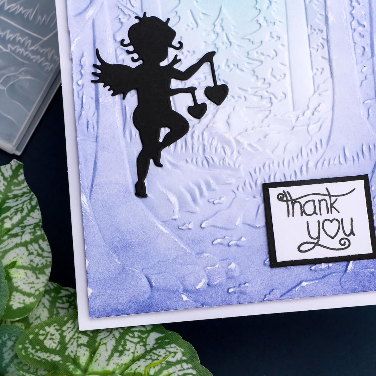 BAOFALI 3D Embossing Folder for Card Making,Deep Forest, Trees Texture Plastic Texture Fades Embossing Folder Template for Scrapbooking Cardstock Album DIY Decoration Paper Crafting 6.3x4.5inch