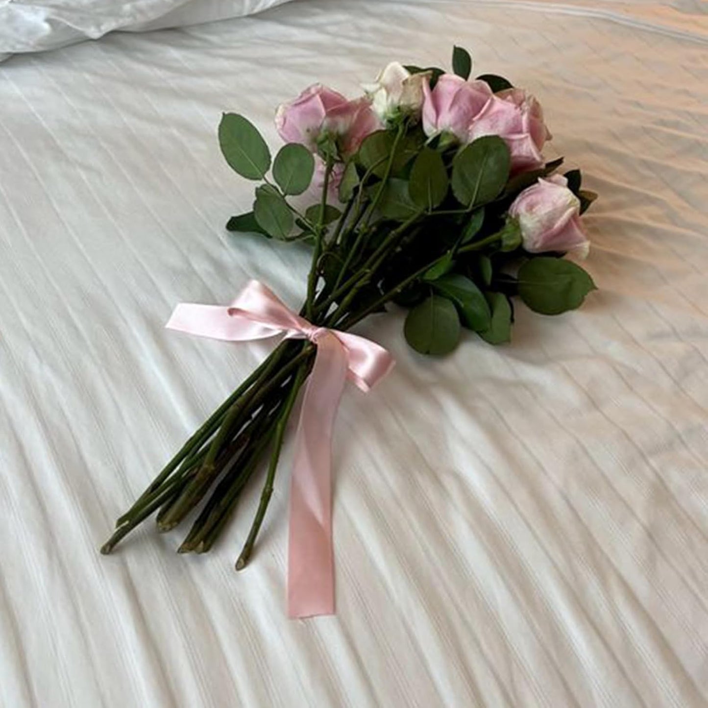 1/8" X 100 Yards Dusty Rose Satin Thin Ribbon Solid Color Double Faced Ribbons Perfect for Crafts Wedding Decor Bow Making Arts Sewing and More