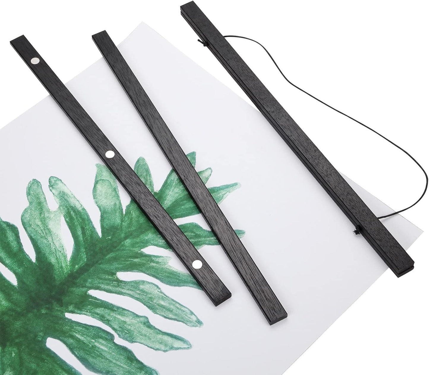 WITCOLOR Magnetic Poster Hanger Frame, Black Magnet Poster Frame 12x16 12x18 12x36 for Paintings, Photos, Maps, Scrolls, Picture, Canvas Works and Art Prints