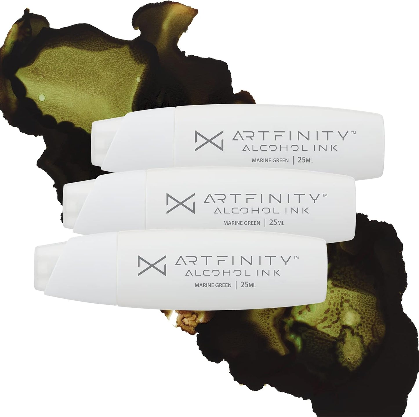 Artfinity Alcohol Inks 3 Pack - Vibrant, Professional, Dye-Based Alcohol Inks for Artfinity Alcohol Markers, Artists, Drawing, & More! - Marine Green G7-7