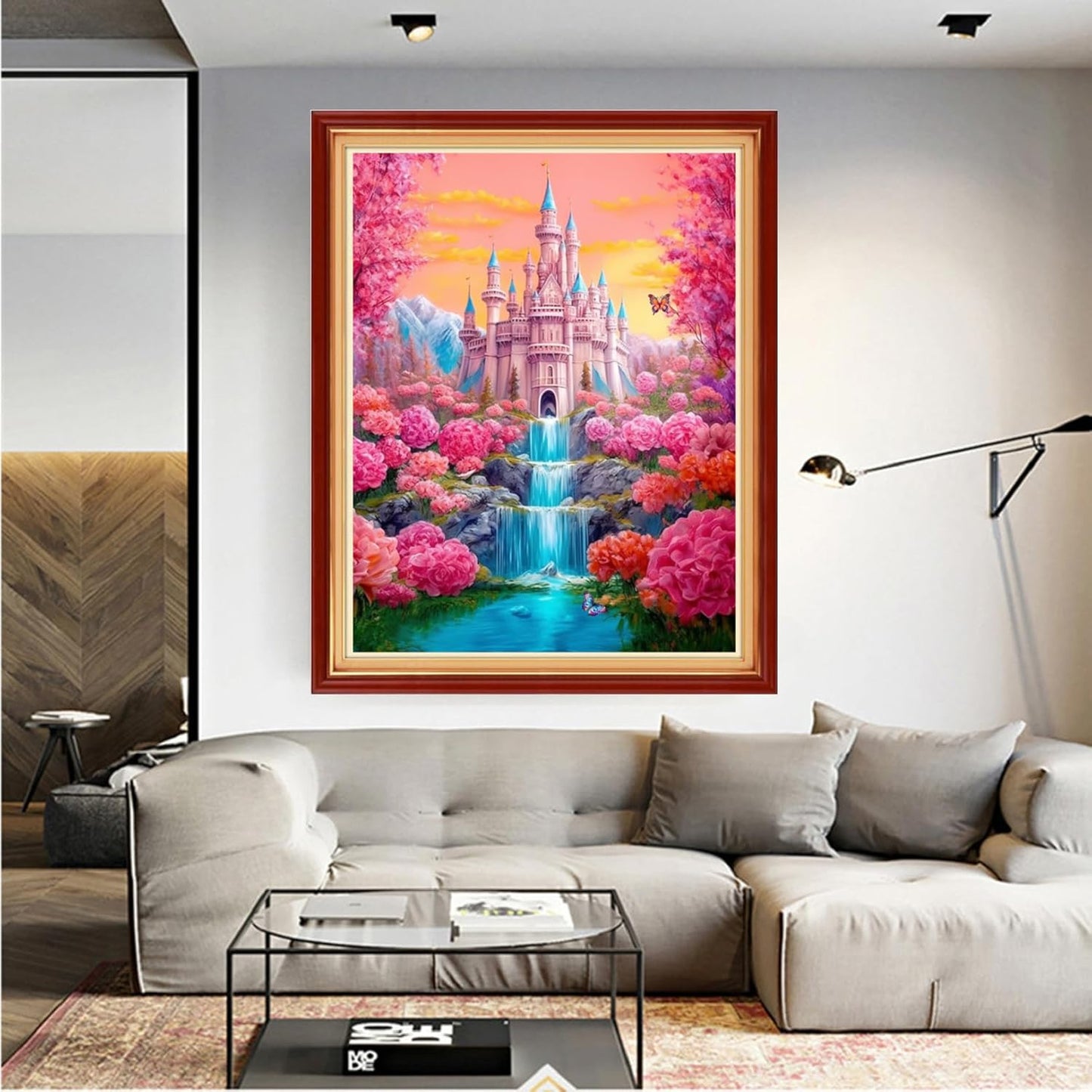 Dooxvey Cross Stitch Kits for Adult Beginners - Magic Castle 16x20 inch Pattern, Full Range of Stamped Kits, Needlepoint & Embroidery Options