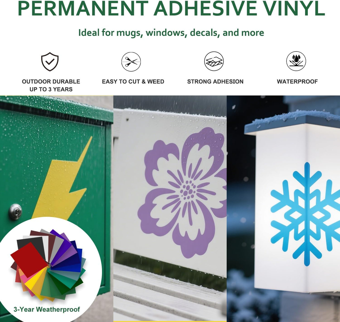 The Ultimate Accessories and Supplies Bundle for Cricut Makers and All Explore Air - The Starter Kit with Weeding Tools, Glitter Vinyl, Permanent Vinyl, Transfer Paper for Crafting Projects