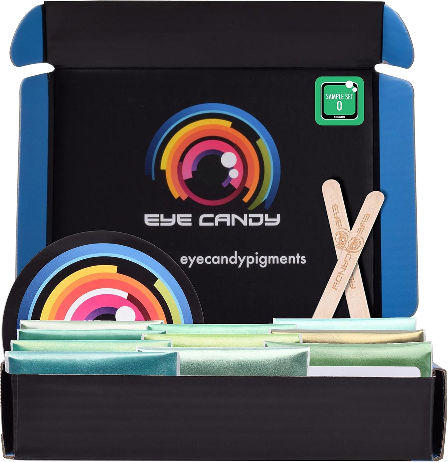 Eye Candy Green Mica Pigment Powder Set O - Mica Powder for Epoxy Resin Art - Woodworking - Cosmetic Grade Mica Powder - Bath Bombs - Pigment Powder Variety Pack - 50g - Non-Toxic - Skin Safe