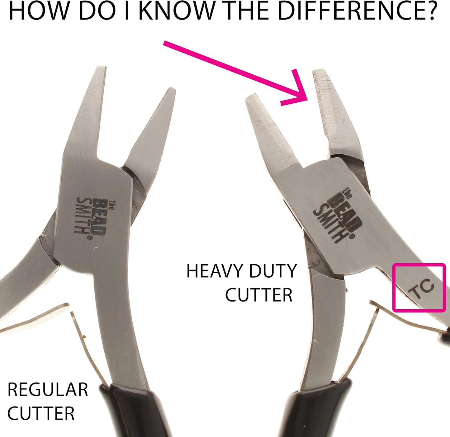 The Beadsmith Heavy Duty Side Cutter – Tungsten Carbide Blade – 4.5 inches (115mm) – Steel Head and Double-Leaf Spring – Designed to Cut Up to 16 Gauge Stainless Steel Wire –Tool for Jewelry Making