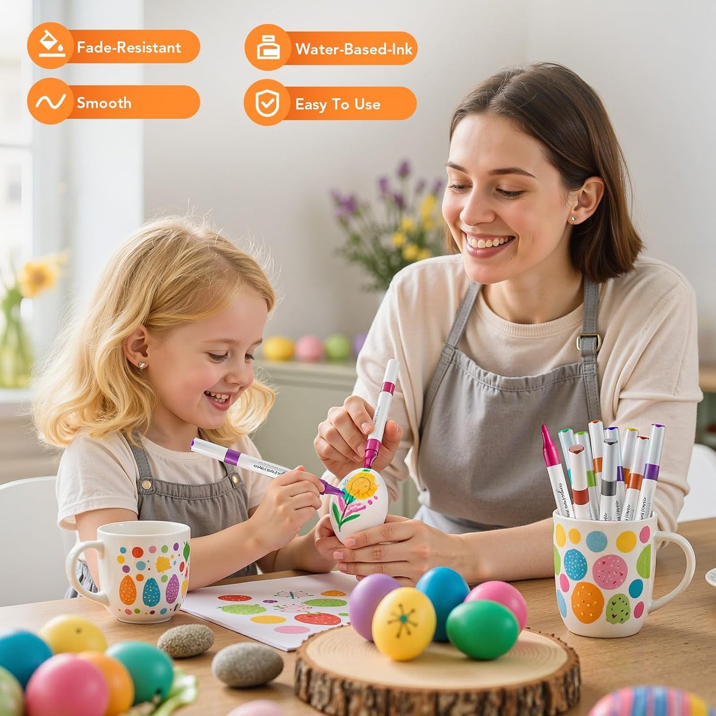 Acrylic Paint Markers,80 Colors Acrylic Markers,Dual Tip Paint Pens for Painting Rocks,Fabric,Wood, Glass,Coloring Books,Paper,DIY Crafts Art School Supplies for Adult,Pumpkin Painting Kit