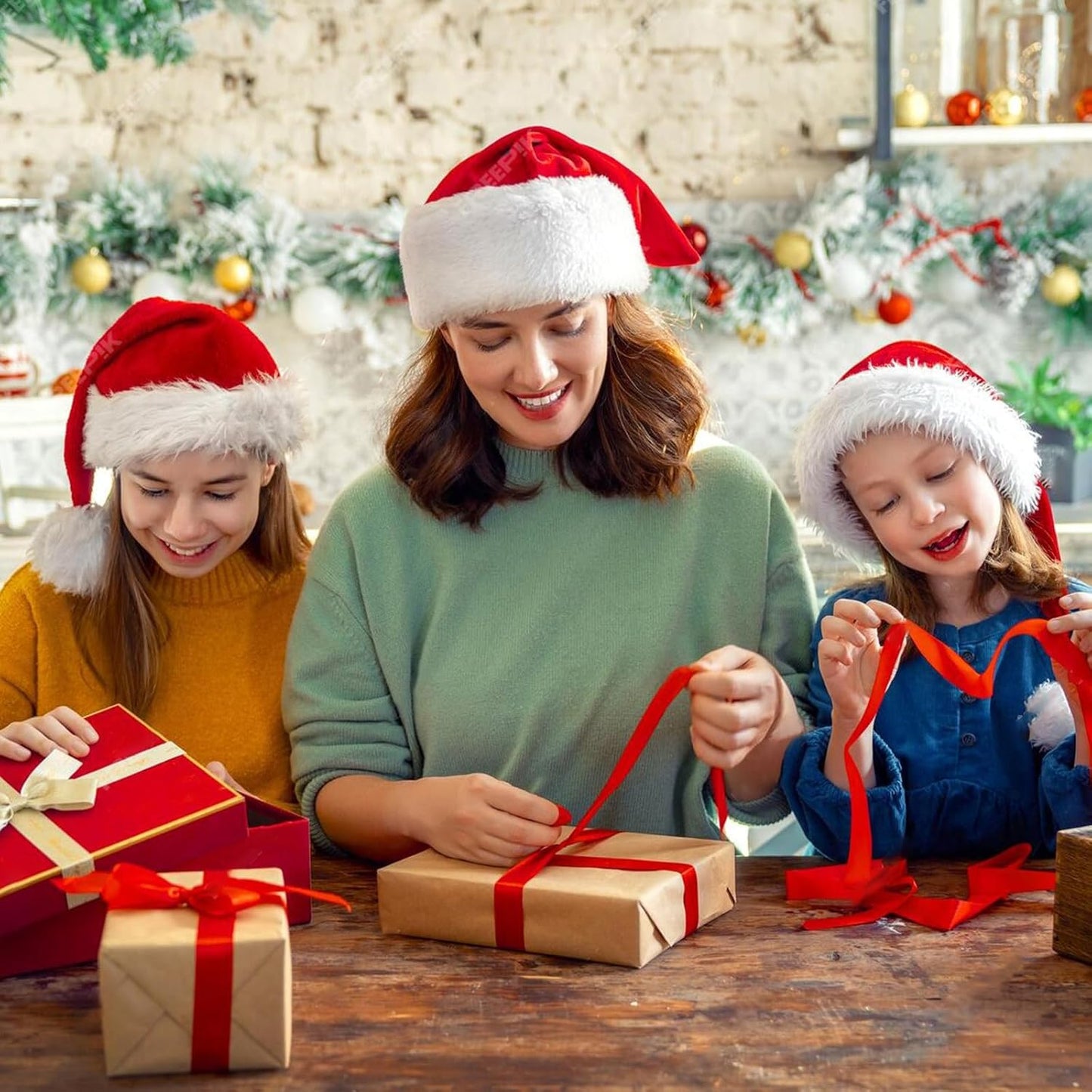 3/8" Ribbon Set - Red White and Green Ribbon (25 Yards Each) | Perfect for Gift Wrapping, St. Patrick's Day Mother's Day Crafts, Hair Bow, and Holiday Decor