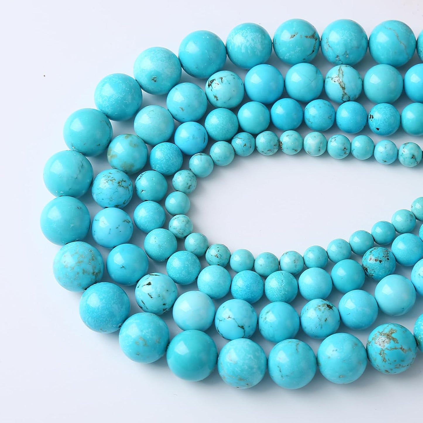 12mm 32pcs AAA Grade Natural Blue Turquoise Round Loose Beads for Jewelry Making DIY Bracelet Necklace Accessories