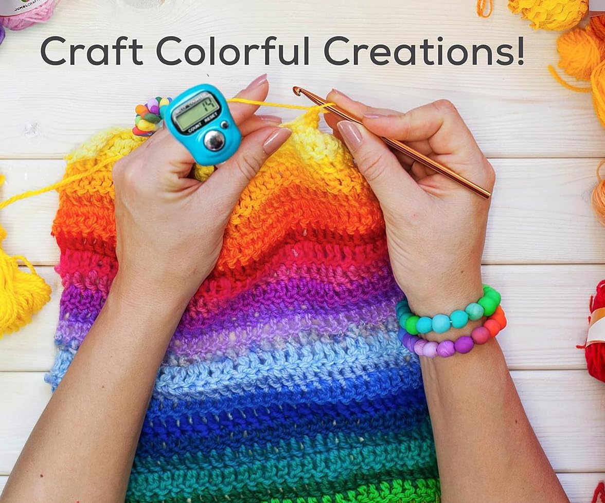 60PCS Metal Stitch Markers,Crochet Knitting Stitch Markers Yarn Row Stitch Counter with Case