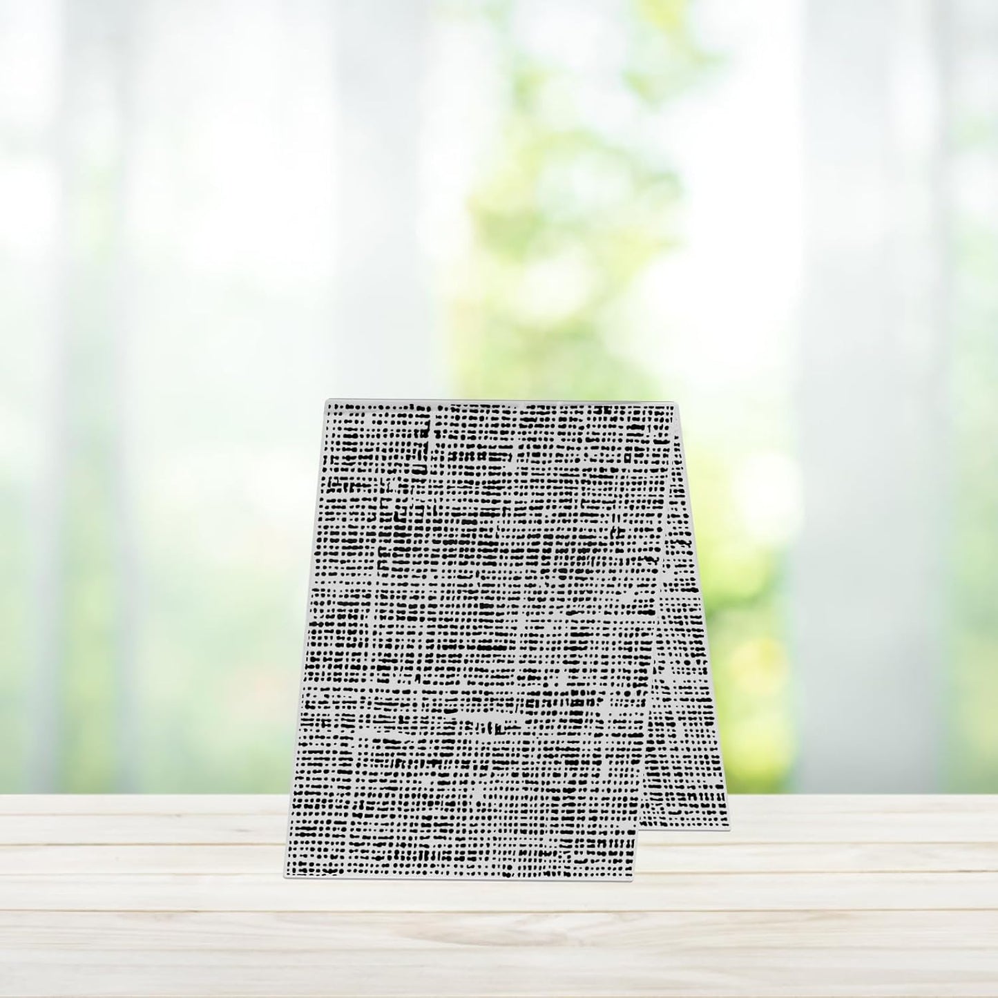 Threetols 3-D Textured Impressions Embossing Folder, Line Background Embossing Folder for Card Making, Vintage Frame DIY Plastic Scrapbooking Photo Album Card Paper DIY Craft Decor Template Mold