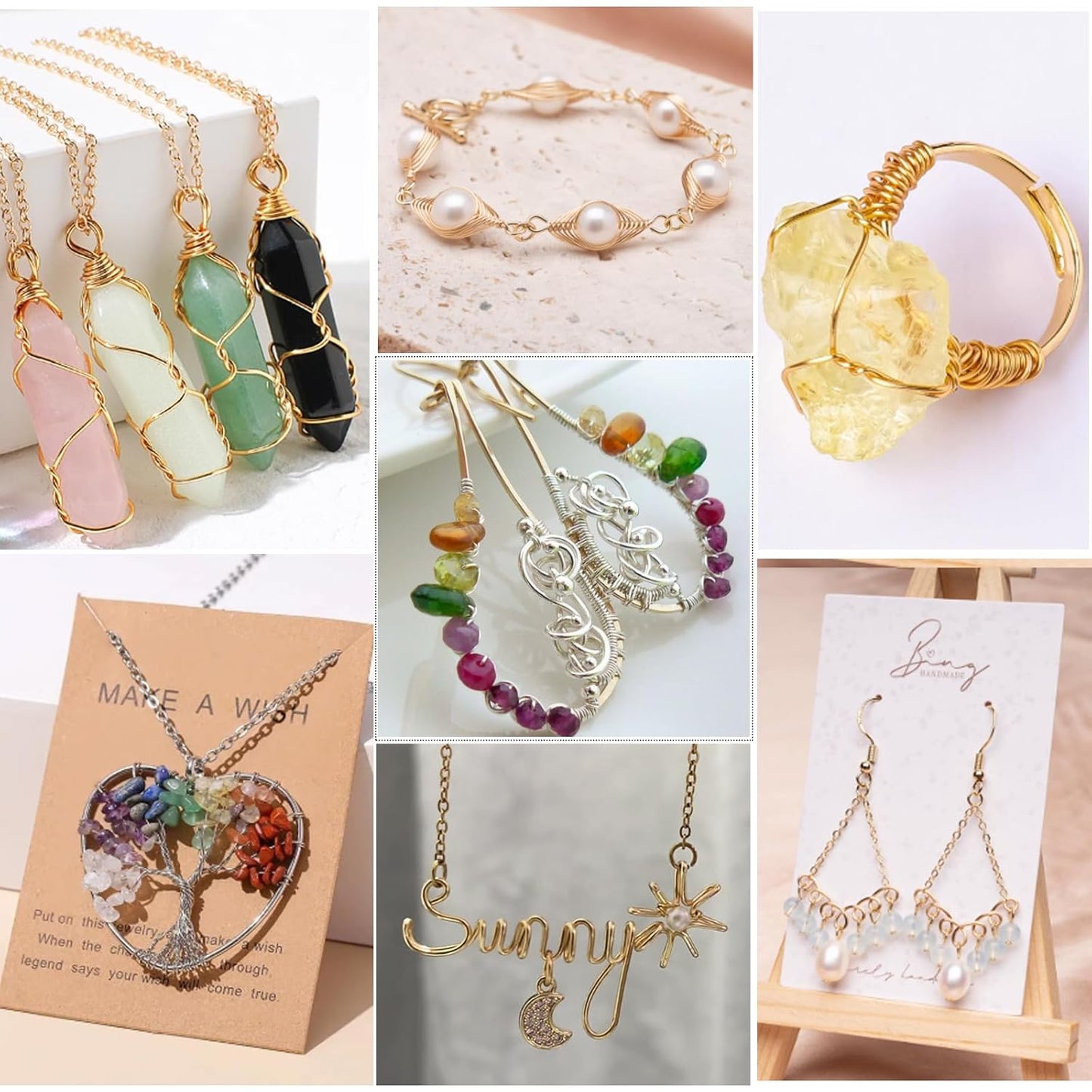 12 Gauge Sliver Aluminum Craft Wire (105FT) - Anodized for Jewelry Making, Beading Floral, Plant Gardening, Sculpting & Modeling Craft Wire (Sliver #1, 2mm)