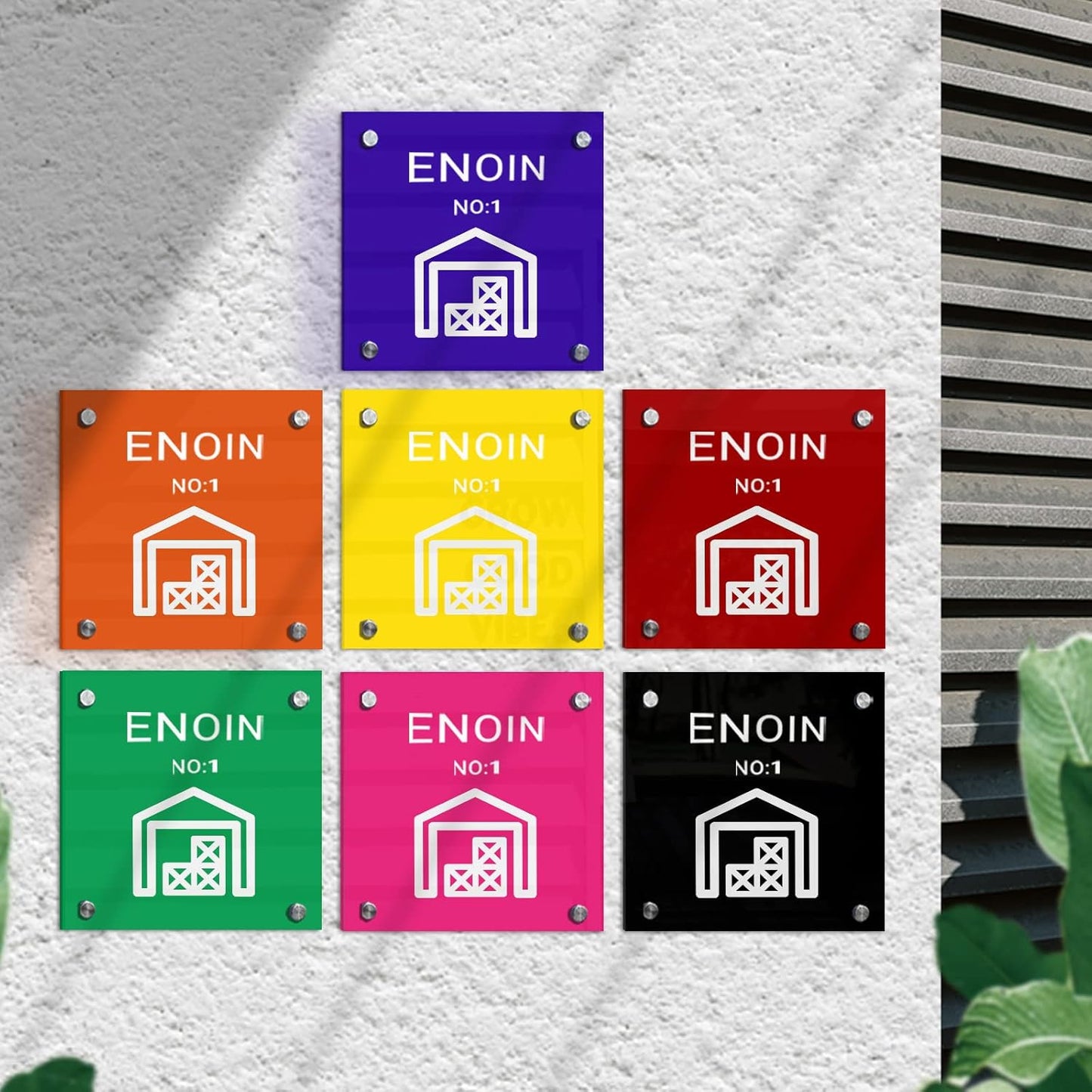 Enoin Yellow Tinted Plastic Sheets - 8x12 inches Colored Acrylic Sheets 1/8 Thick for Laser Cutting DIY Art Craft