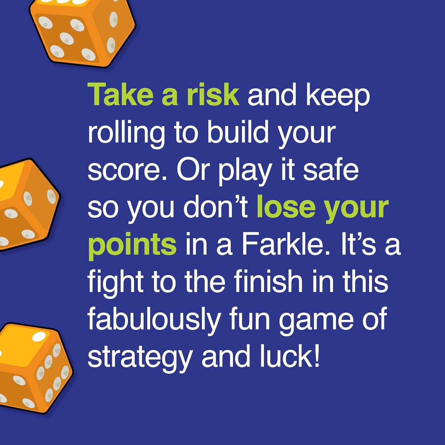 Farkle Classic Dice Games – Kids, Family Games, Travel Game, Adult Games, Board Game, Dice Cup, Dice Set, Farkle Score Sheets Included, Ages 8+