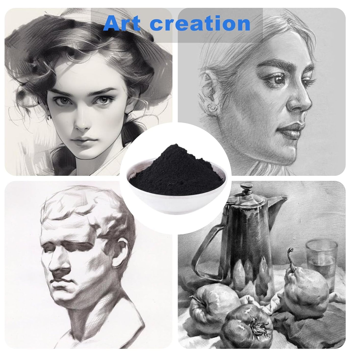 Pure Graphite Powder, 10 LB Graphite Lubricant- 44-Micron Ultra-Fine Pure Graphite's Powder, Graphite for Sketching, Drawing, Pencils, Locks (10 LB)