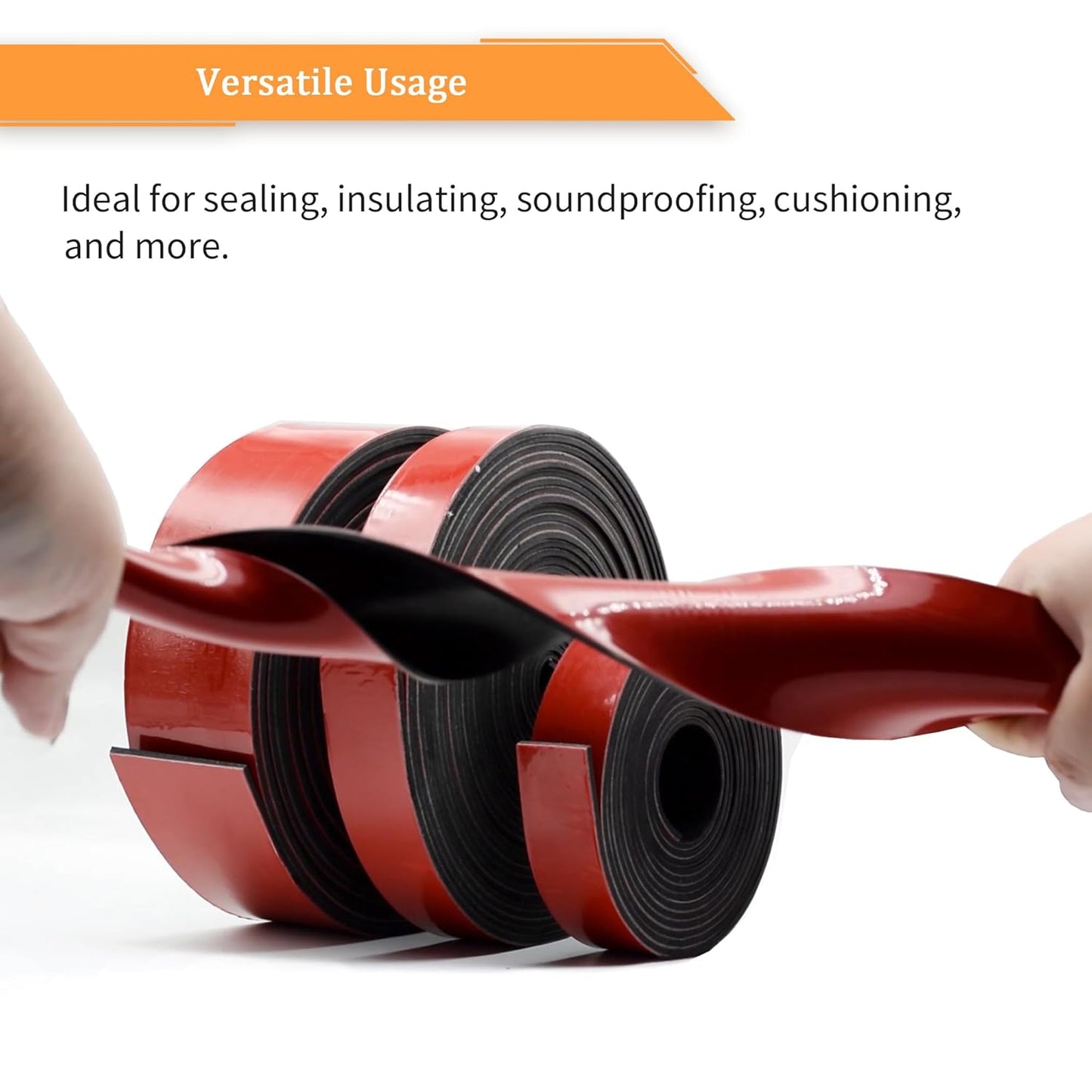 DOBTIM Solid Neoprene Rubber Strips with Adhesive Backing 1/16 (.062)" Thick x 4" Wide x 10' Long, Self Adhesive Rubber Sheets, Rolls & Strips for DIY Gaskets Crafts Pads Seals Warehouse Flooring