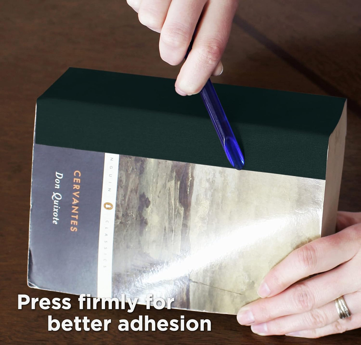 BookGuard 4 inch Premium Bookbinding Repair Cloth Tape, 15 Yard Roll, Forest Green