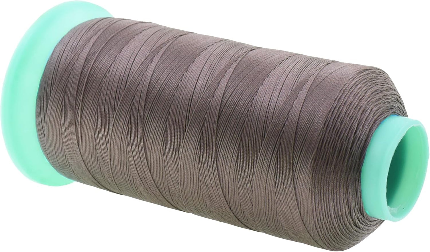 Mandala Crafts Bonded Nylon Thread Taupe Heavy Duty Sewing Threads - 1100 YDs Size 92 280D T90 Tex 90 Thread for Leather Jeans Weaving Outdoor Marine Upholstery Threads