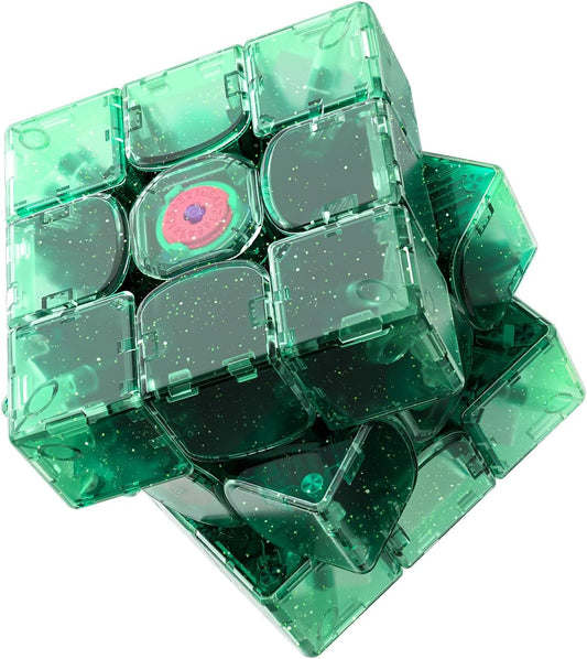 GAN 15 Maglev EmeraldoX Summer Limited Edition, Speed Cube 3x3 Magnetic Speedcube Ultra-Lightweight (Under 60g) Brain Teasers Puzzle Fidget Toy for Kids Adults, Latest Flagship