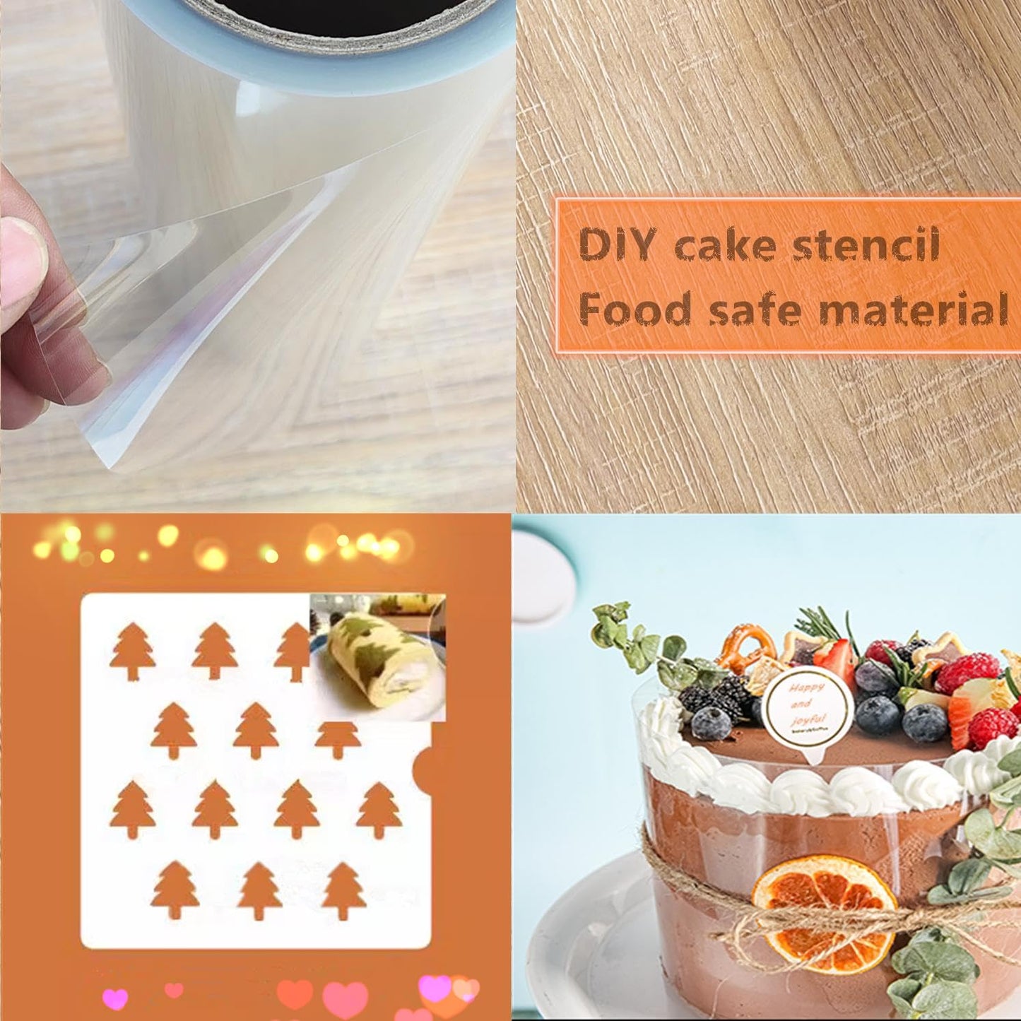 Clear 24inchs x 100ft Rolls 10 mil Transparency Blank Stencil Sheets Material, Acetate Sheet,Craft Plastic