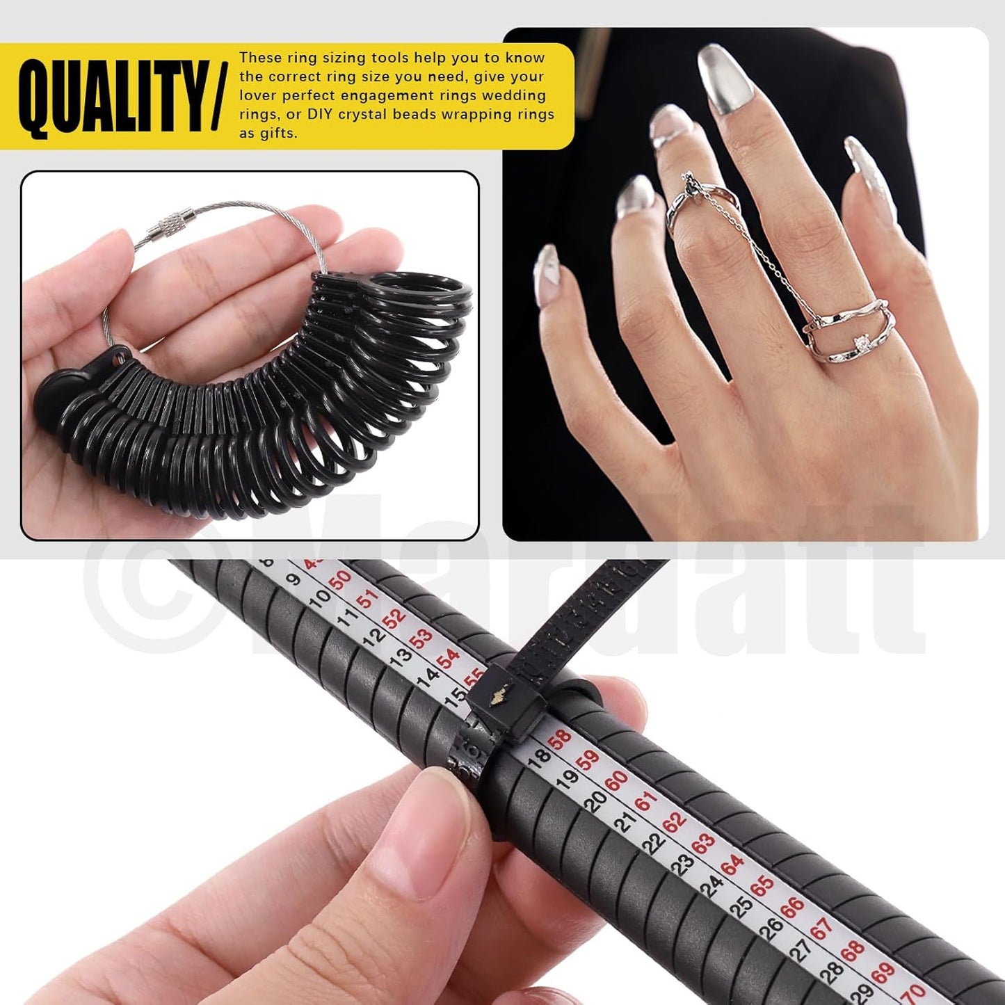 Mardatt 957Pcs Jewelry Making Supplies Kit - Includes Pliers, Ring Sizer, Wires, Opener & Other Findings for Jewelry Making & Repair