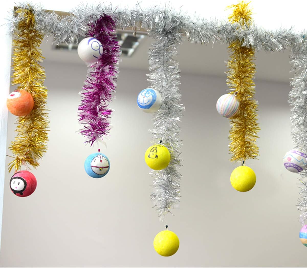 8PCS 4 Inch White Foam Balls Polystyrene Craft Balls Foam Balls for Easter Art Craft Household School Projects and Christmas Party Decorations