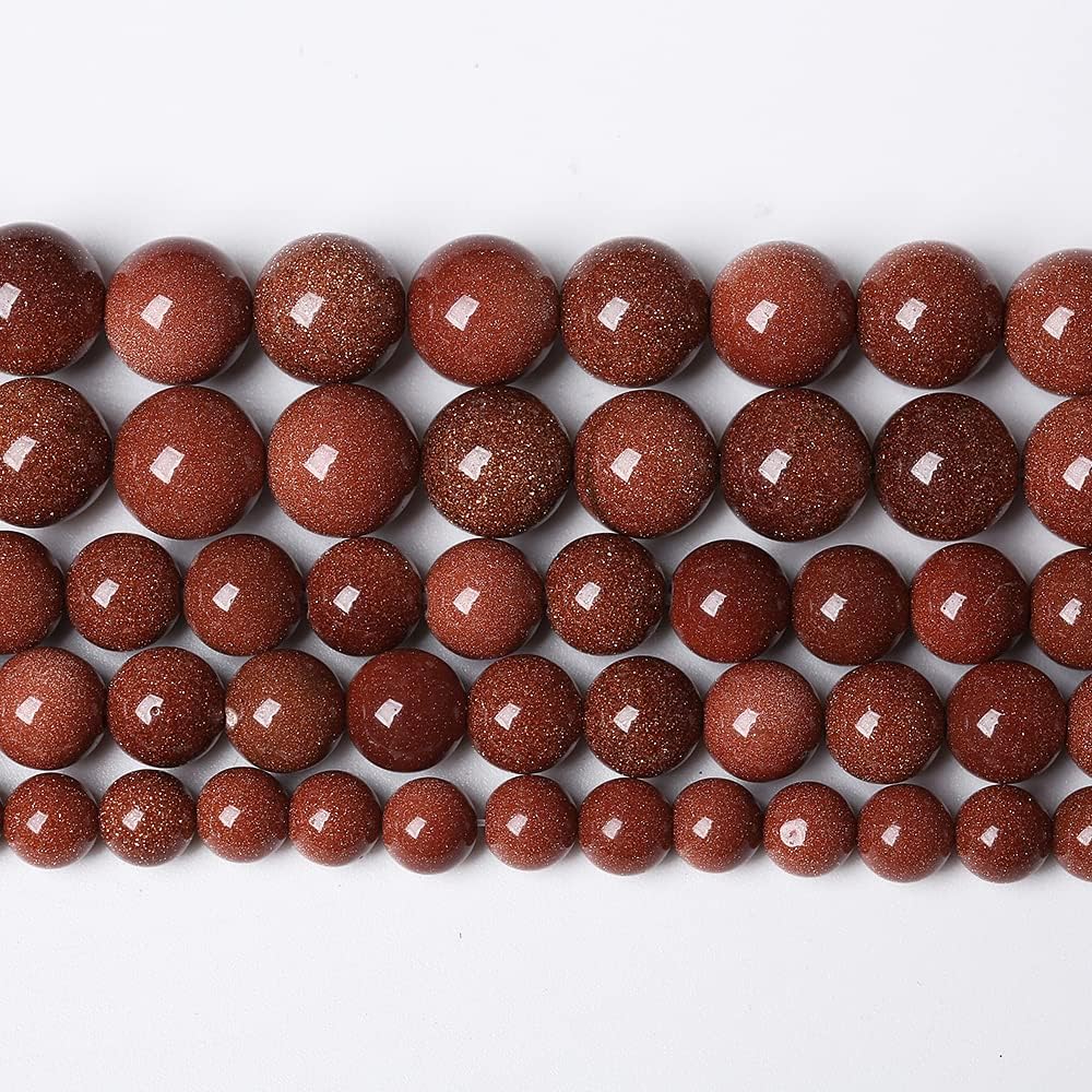 90pcs 4mm Natural Gold Sandstone Beads Gemstone Round Loose Beads for Jewelry Making DIY Bracelet Necklace 15“ (Gold Sandstone, 4mm)