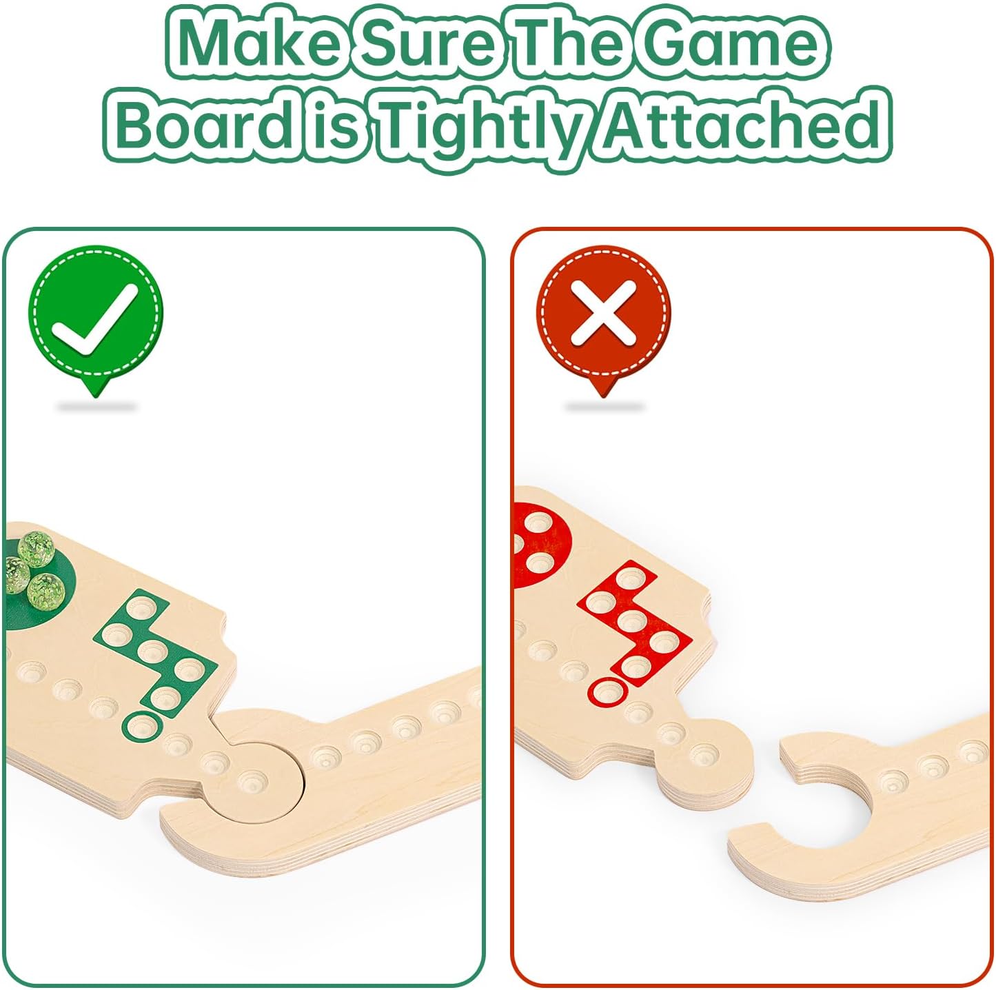 Jokers and Marbles Board Game, Wooden Marble Game for 2-6 Players, Portable Jokers Game with 30 Marbles 3 Decks of Cards 2 Storage Bags for Family Game Night and Holiday Party