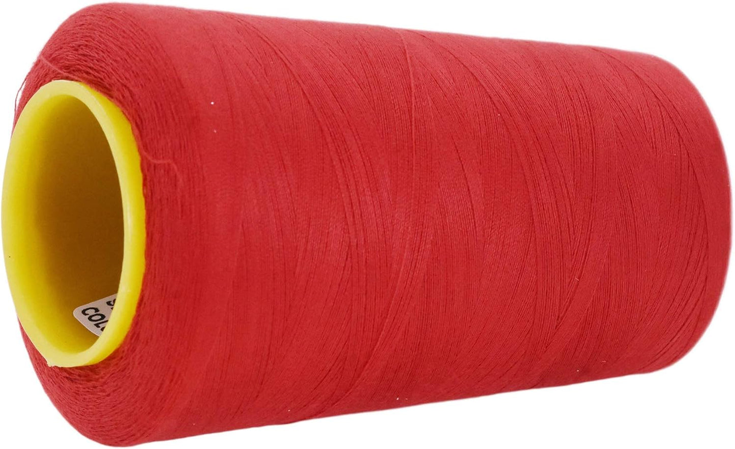 Mandala Crafts 4 Pack of Serger Threads Cones Spools - 40S/2 24000 Yards Polyester Red Threads for Sergers Machine and Overlock Quilting Sewing Machine