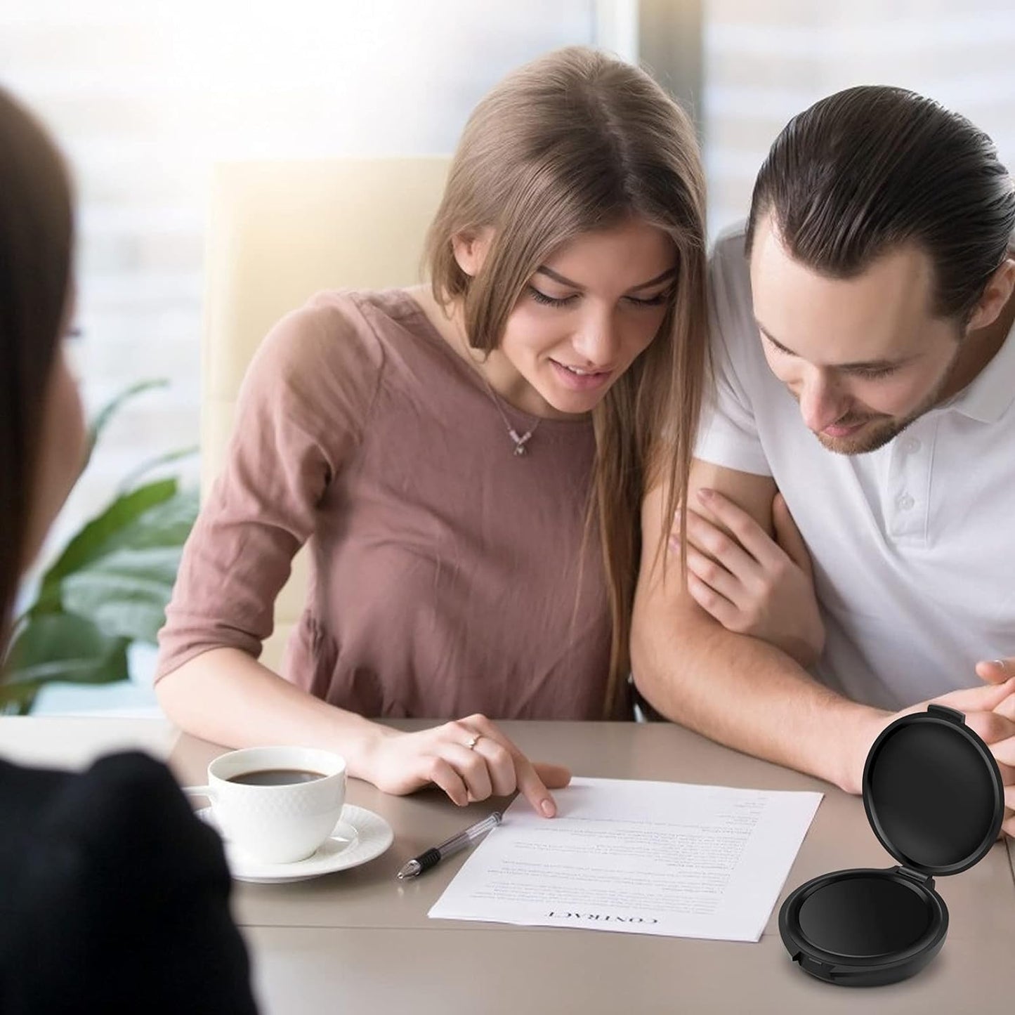 ERKOON 9 Pack Fingerprint Ink Pads, Thumbprint Ink Pad for Notary Supplies Identification Security ID Fingerprint Cards Fingerprint Black