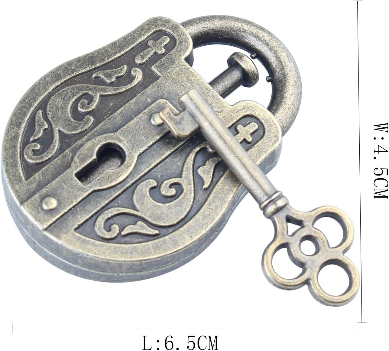 Brain Teaser Puzzle for Adults Puzzles Metal Hole Lock Adult Educational Toy Jigsaw IQ Puzzle (Blue)