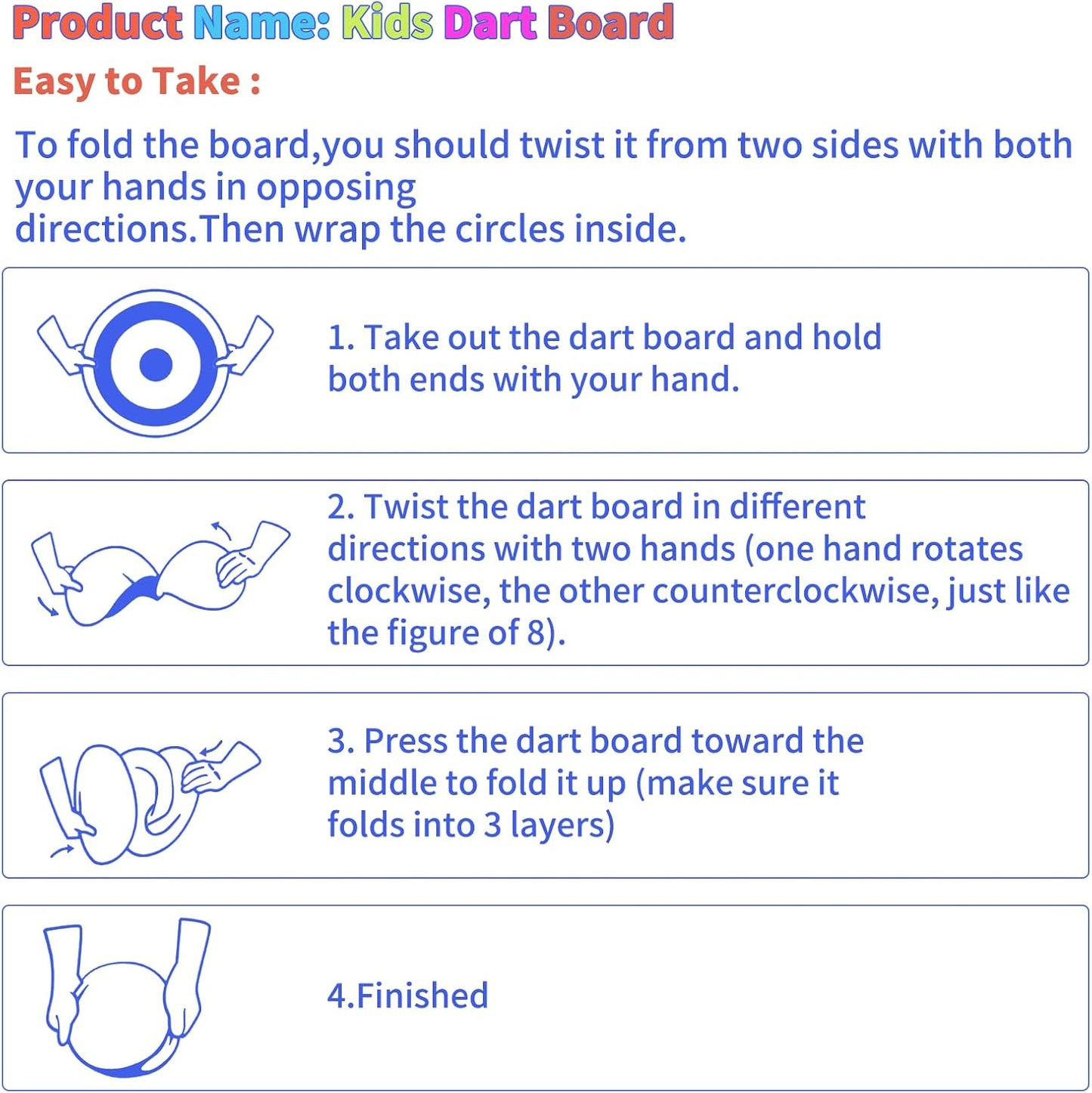 29 Inches Dart Board for Kids，Kids Large Dart Board with Sticky Balls and Darts，Indoor/Outdoor Sport Party Fun Games Toys Birthday Gifts for 3 4 5 6 7 8 9 10 11 12+Year Old Boys Girl