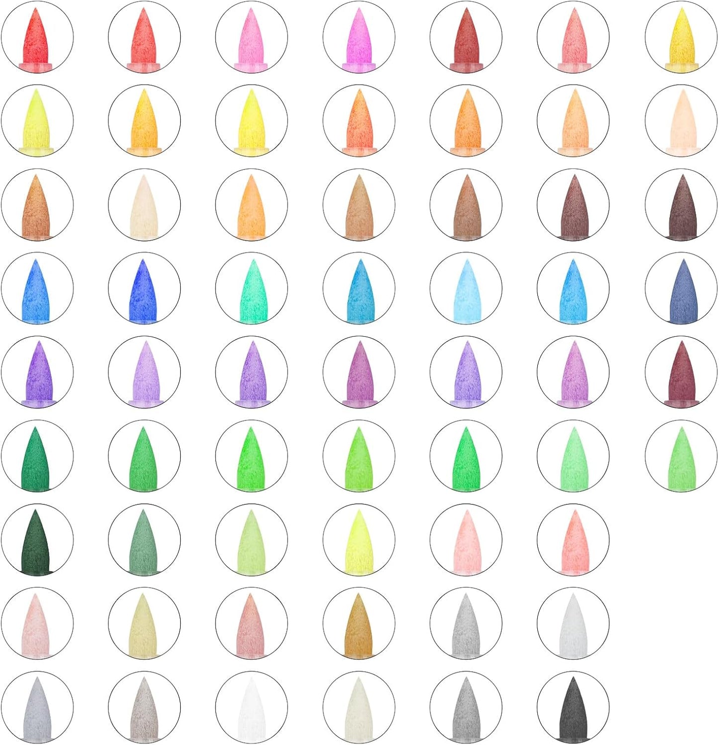 POMAC 60 Colors Acrylic Paint Markers, Water-Based Acrylic Pens Brush Tip, Art Drawing Liquid Paint Pens for Fabric, Canvas, Rock, Glass, Wood, Paper, DIY Crafts and Art Supplies