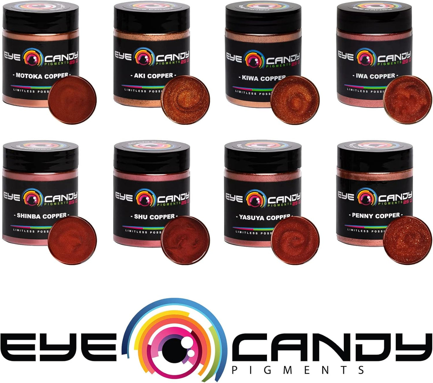 Eye Candy Pigments Premium Copper Mica Powder - AKI Copper (50gr) - for Epoxy, Resin, Soap, Paint, Woodworking, Acrylic Pouring, Bath Bombs, Fishing Lures - DIY Arts and Crafts Additive