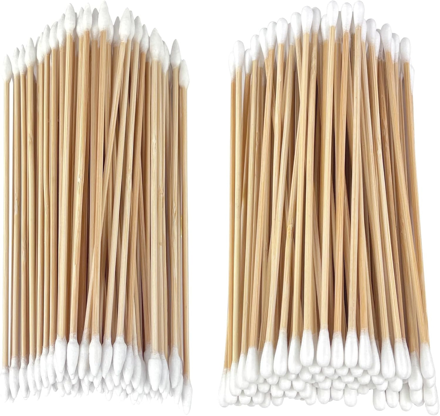 Eyxformula 200/400 Pcs Gun Cleaning Swabs with Double Pointed Tips, 6 Inch Sturdy Bamboo Sticks, Lint Free Long Cotton Swabs for Firearm Maintenance, Precision Cleaning Pistol, Rifle, Handgun, Shotgun