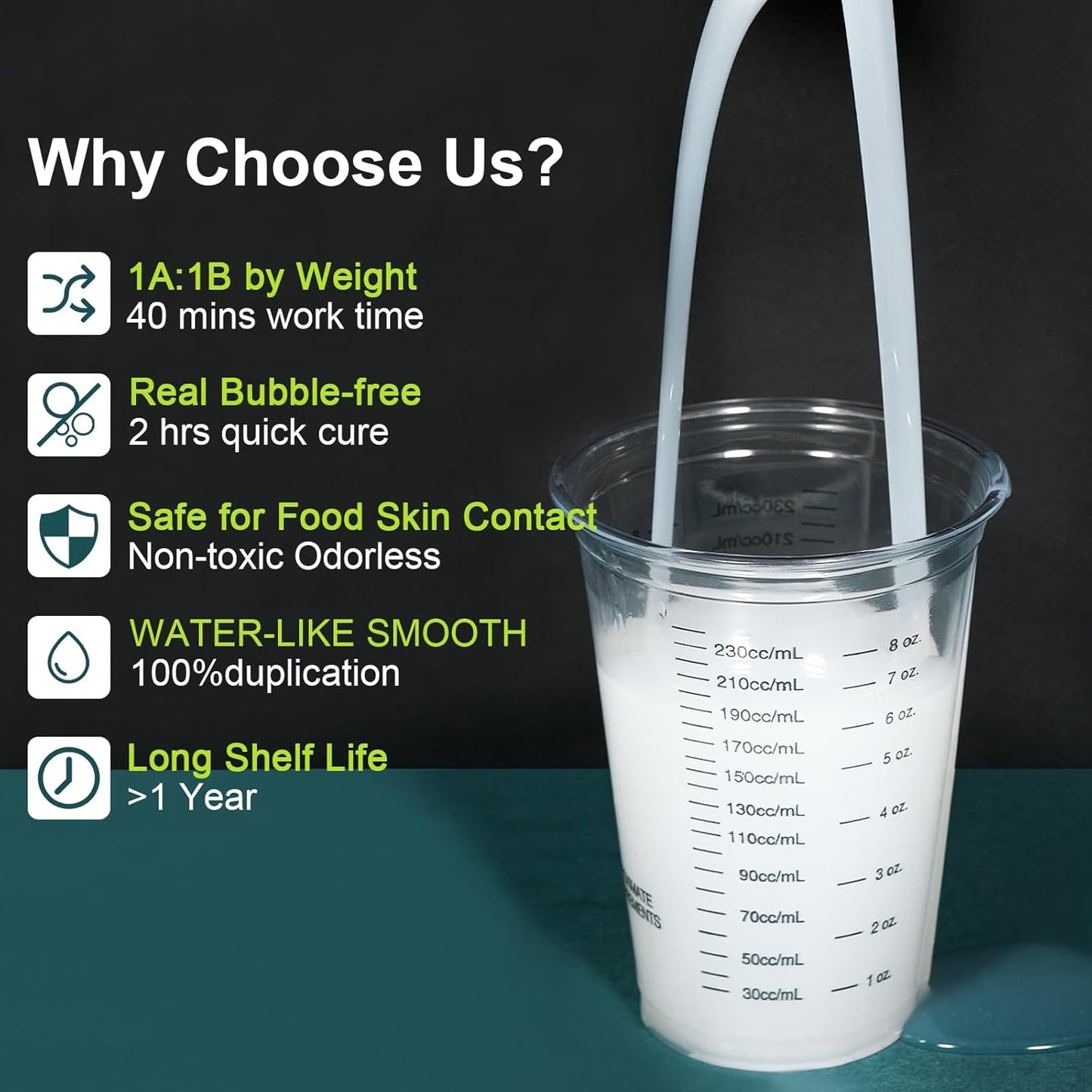 CHANGTIKEJI Silicone Mold Making Kit,48OZ Super Elastic Liquid Silicone for Mold Maker, Fast Cure Translucent Silicone Rubber for Casting Mold,Silicone Mold,Candle Mold,Soap Mold,Food Mold