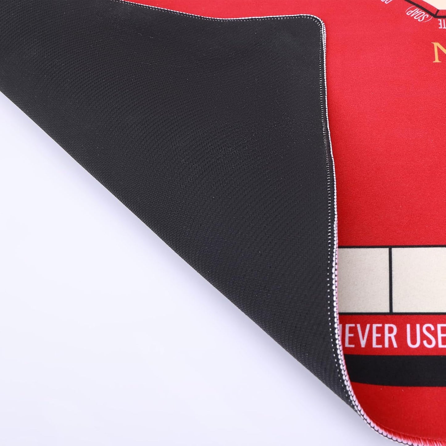 Mahjong Mat for Table 31.5''x31.5'', Mahjong Cloth Cover with Game Rules, Mahjong Tablecloth for Poker, Board Games Table Mat, Card Games, Tile Games, Dominoes (Red)