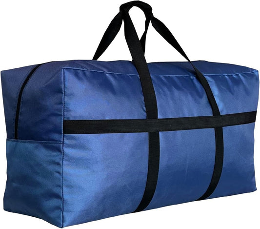 Extra Large Duffle Bag for Travel, Big Foldable Storage Bag - Blue